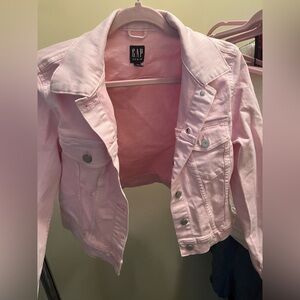 Pale pink GAP jean denim jacket Worn once S